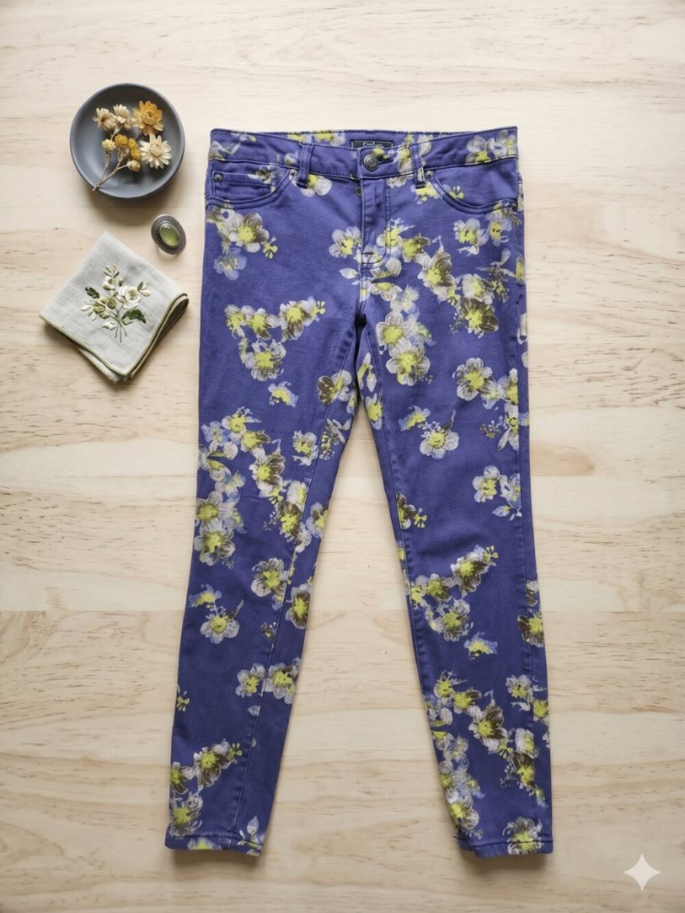 Jessica Simpson Floral Kiss Me Ankle Jeans